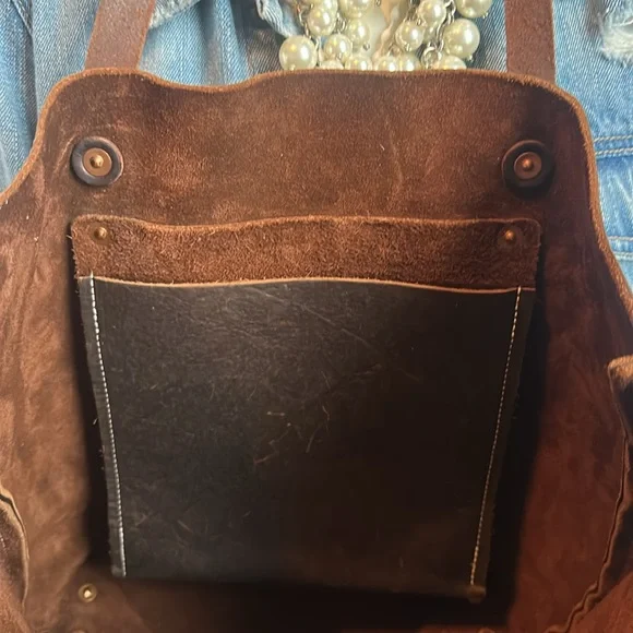 KMM&Co large brown Kodiak leather tote - Picture 6 of 17